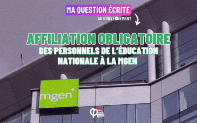 Affiliation obligatoire des personnels de l’éducation nationale à la MGEN