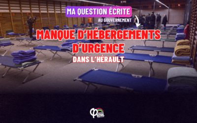 Manque d’hébergements d’urgence dans l’Hérault