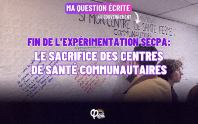 Fin de l’expérimentation SECPA: le sacrifice des centres de santé communautaires