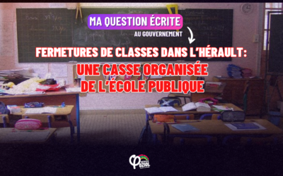 Fermetures de classes dans l&rsquo;Hérault : une casse organisée de l&rsquo;école publique